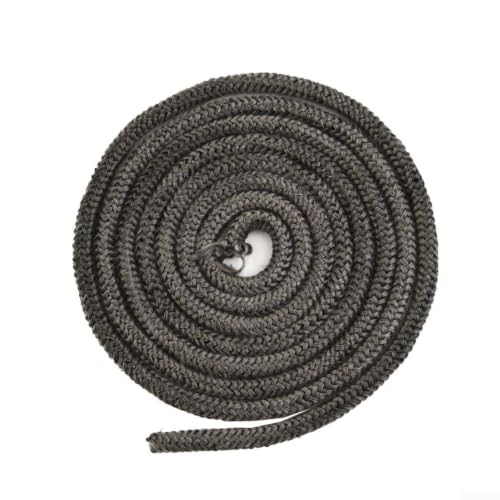 Cuerda de fuego para estufa de leña, sello de puerta de fibra de vidrio de 10 mm y 2 m para quemador de leña, junta resistente al calor para chimenea y uso doméstico (10 mm)