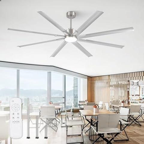 ZMISHIBO 84" Industrial Ceiling Fan Cover