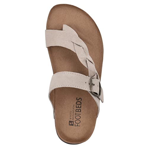 Image of WHITE MOUNTAIN Women's Crawford Signature Comfort Molded Footbed Braided Sandal