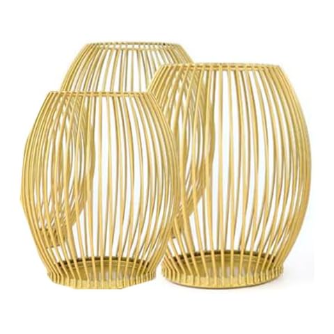 DUOJIN Set of 3 Elegant Candle Holders Cover