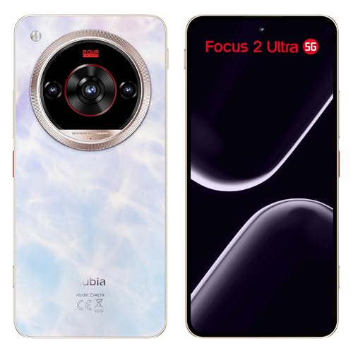 nubia Smartphone Focus 2 Ultra 5G Blanco 6.8” 120Hz, 50MP+5MP+2MP, 256GB+20 GB RAM(8GB + 12GB Dinámica), Batería 5000mAh, Android 15