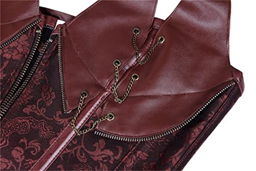 ICEGIA Women's Heavy Duty Corset Double Steel Boned Waist Trainer Corsets Underbust Body Shaper3