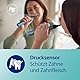 Philips Sonicare DiamondClean elektrische Zahnbürste der 9000er Serie – Schallzahnbürste, sauberere Zähne und Mundpflege mit 4x C3 Premium Plaque Defense-Bürstenköpfen, Aquamarine (Modell HX9911/89)