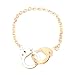 SpinningDaisy Gold Plated Handcuff Bracelet