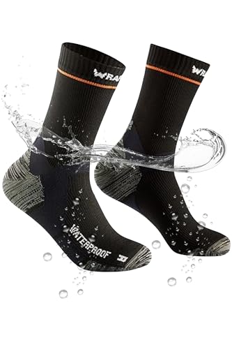 WRAP ME Waterproof Socks for Men Women – Ultimate Warmth and Comfort with Merino Wool, Waterproof Hiking Socks with Breathable Cushion-for Cold Damp Weather