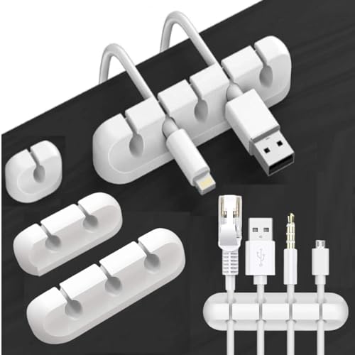 Organizador De Cables Para Escritorio - 2 Bandejas De Alambre, Montaje Bajo Mesa (43x11.5x11.5 Cm)