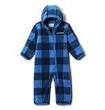 Columbia Baby Boys Snowtop II Bunting, Bright Indigo Check (B) Print/Bright Indigo, 3-6 Months