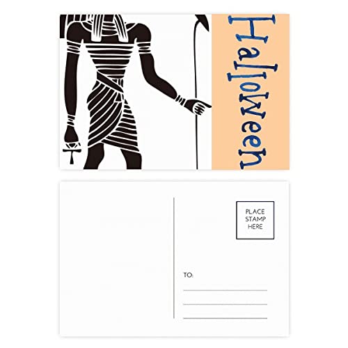 Cartes postales d'Égypte ancienne Anubis Totem avec impression premium sur papier d'art lot de 20
