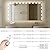 Kintion LED Vanity Mirror Light, Dimmable Vanity Makeup Light, Hollywood Style Lights for Full Body Mirror, Dressing Table, Bathroom Mirror, Wall Mirrors, Mirror Not Included
