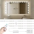 Kintion LED Vanity Mirror Light, Dimmable Vanity Makeup Light, Hollywood Style Lights for Full Body Mirror, Dressing Table, Bathroom Mirror, Wall Mirrors, Mirror Not Included