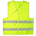 ITME 1 Pack Chaleco de seguridad de alta visibilidad con tiras reflectantes, Chaleco reflectante para correr o andar en bicicleta Chaleco reflectante para automóvil (amarillo fluorescente)