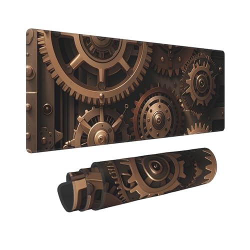 Grand tapis de souris de jeu XXL antidérapant avec bords cousus pour gamer