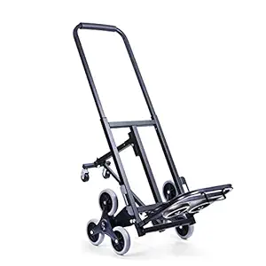 Heavy Duty Stair Climbing Cart 330lb Capacity ,All Terrain Portable Folding Stair Climber Hand Truck with 6 Wheels Suitable for Small Refrigerators Washing Machines