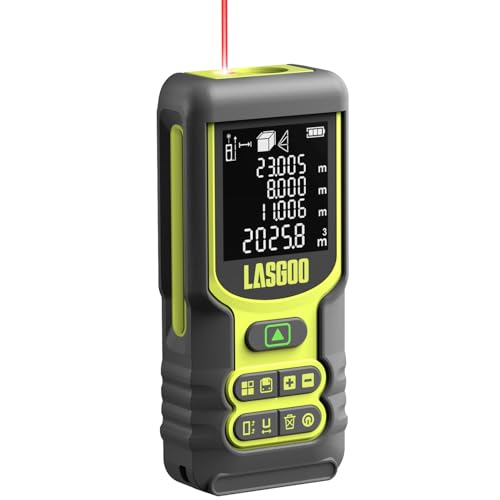 Metro Laser, LASGOO 60m/197ft Misuratore Laser, Misuratore di Distanza Laser con Unità Multiple...