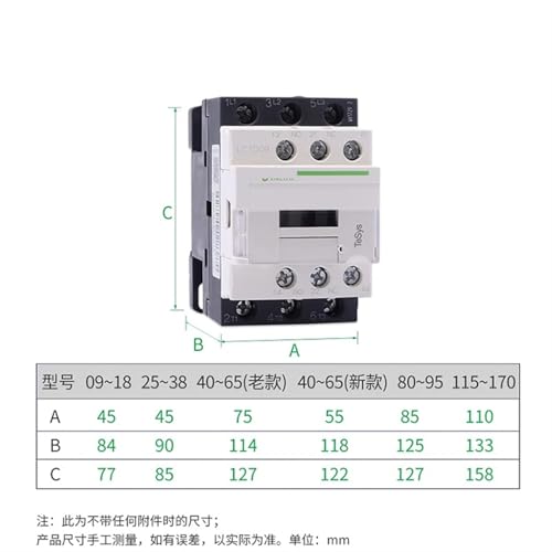 Contacteur CA LC1D09 robuste avec isolation renforcée 36V - 3