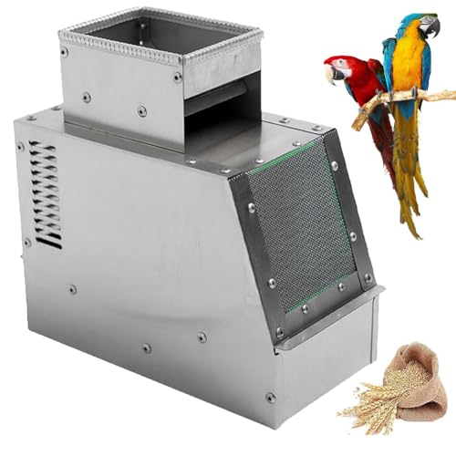 Máquina limpiadora de semillas de pájaro, divisor eléctrico de cáscara soplada de grano de velocidad ajustable, 30-40 kg/h, máquina de cribado de cereales