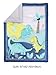 JHLCARPET Crib Quilt with Dinosaur Theme, Blue and Yellow Baby Bedding Set Comforter
