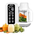 Baby Food Maker, Baby Food Processor with Automatic Cooking & Grinding, Food Steamer Puree Blender with Self-Cleaning Function, BPA Free (White)