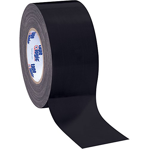 Image of Aviditi (3 Rolls Tape Logic 3 Inch x 60 Yards Multipurpose Duct Tape, Black, 10.0 Mil Thick - for Temporary Repairs, Labeling, Patching, Marking and Social Distancing