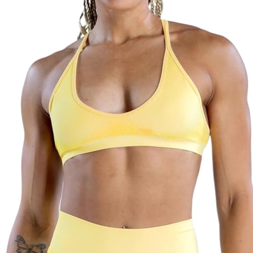 Brassière sport sans coutures anti-frottement haute élasticité pour l'exercice