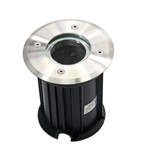 Vetrineinrete® Faretto ad incasso tondo segnapassi luce gu10 calpestabile da pavimento terra per esterno giardino e vialetti segnapasso impermeabile IP65 ES13