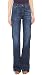 7 For All Mankind Women's Ginger Flare Leg Jean in Royal Broken Twill