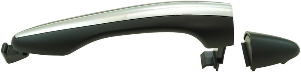Exterior Door Handle, Front Passenger/Right Side Chrome Black for Kia for Optima 12-EX/Hybrid LX 13-Limited/SX/SXL 14-15