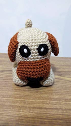 Peluche perro hecho a mano a ganchillo (amigurumi)