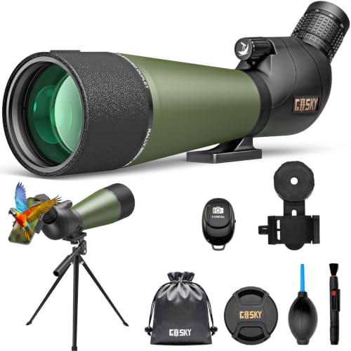 Image of Gosky Flagship 25-75x80 Spotting Scope with Remote Shutter for Birding