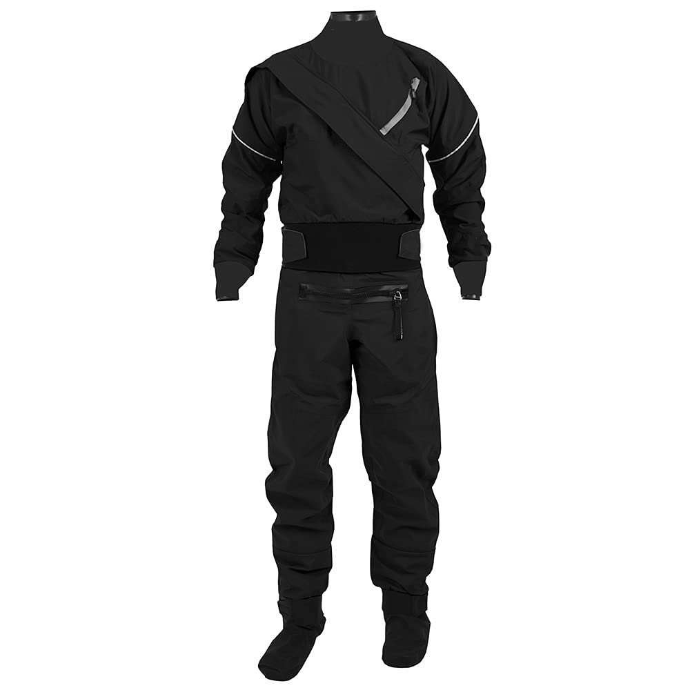 Lorange Kayak Dry Suits for Men, Latex Cuff, Splash Collar, Flatwater Paddling Gasket, Neck and Wrist, Men's Suits