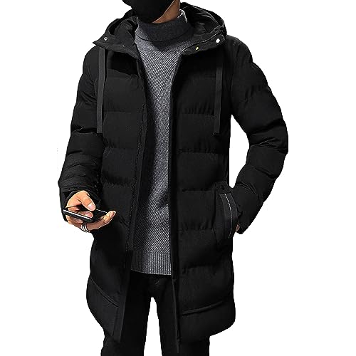 Manteau matelassé à capuche pour hommes contre le froid