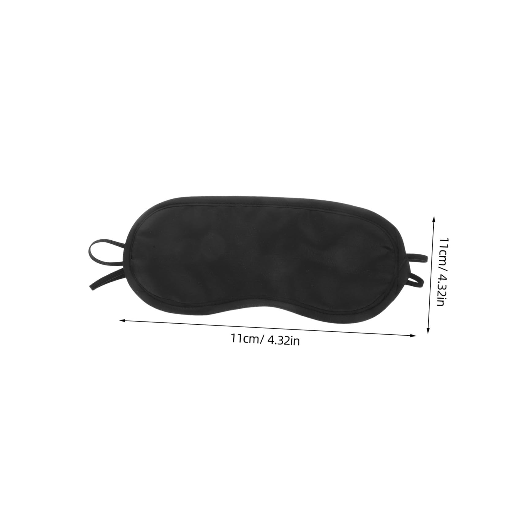 COLLBATH 50 Pezzi Maschera Per Dormire Portatile Oscurante Monouso in Seta Per Coprire Gli Occhi Regolabile Maschera Per Dormire in Aereo Per Viaggi Aperto Nera