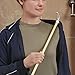 DMI Dressing Stick Wood with Metal and Vinyl Hooks, Lightweight Dressing Aid for Elderly and Handicapped, Zipper Aid, Tool for Retrieving Items, 27 Inches, DMI