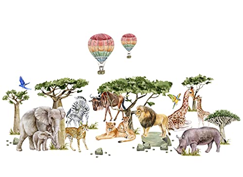 Sticker mural Osomhome animaux de la jungle safari Cover