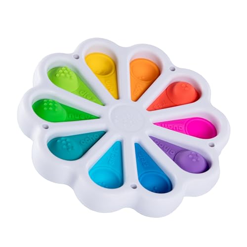 Fat Brain Toys Dimpl Digits, Number Learning Toy for Toddlers, Early Development Toy, Educational Toy, Push and Pop Toy, Sensory Toy for Babies, Colourful Toy for Boys and Girls Aged 2 Years and Older