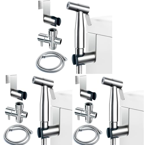 Bidet Attachment for Toilet - Handheld Bidet Sprayer with Jet Spray, Muslim Shower & Shatafa Toilet Hose/Bidet Hose by ZMYPPYA - Used condition - US$26.94