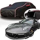 ✿【MATERIALI DI ALTA QUALITÀ】: Realizzato con materiali di alta qualità, più resistenti all'usura e agli strappi, è durevole, spesso, antivento, resistente all'usura e agli strappi; il telo copriauto può proteggere efficacemente la tua auto da elementi aggressivi come forte sole, pioggia, neve, grandine, vento e polvere, ed è adatto a tutte le stagioni.