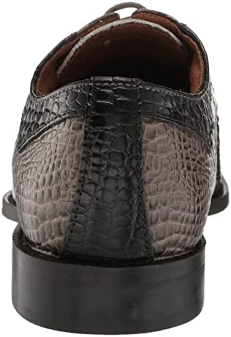 Stacy Adams Men's Turano Bike Toe Oxford, White/Black/Gray, 8 | Image 2