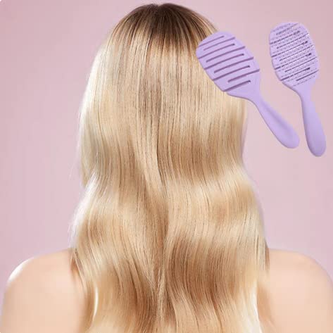 Miniatura 3 de Peines de masaje ahuecados para peluquería y cuero cabelludo, peine de pelo súper suave, cepillo de masaje para cabello húmedo y seco, herramienta