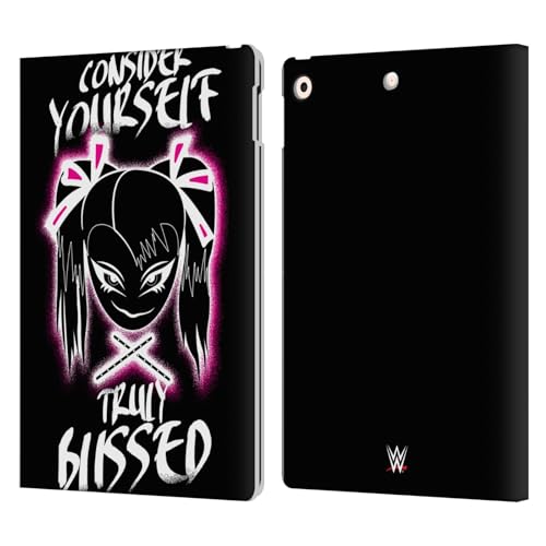 Étui cuir iPad 10.2 WWE Alexa Bliss protection portefeuille