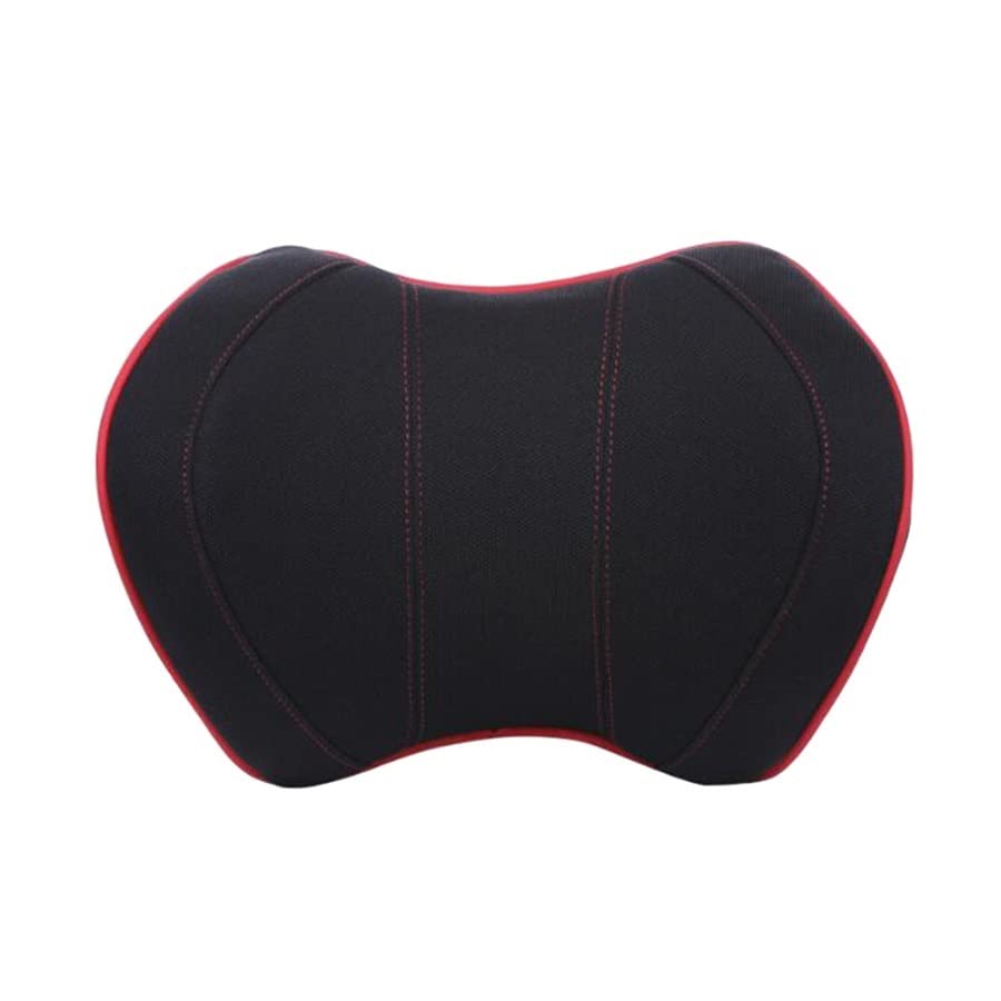 Reposacabezas del Coche Almohada para el Cuello para Silla de Asiento en Espuma de Memoria automática Cojín de algodón Cubierta de Tela Reposacabezas Suave Soporte de Oficina de Viaje (Colo