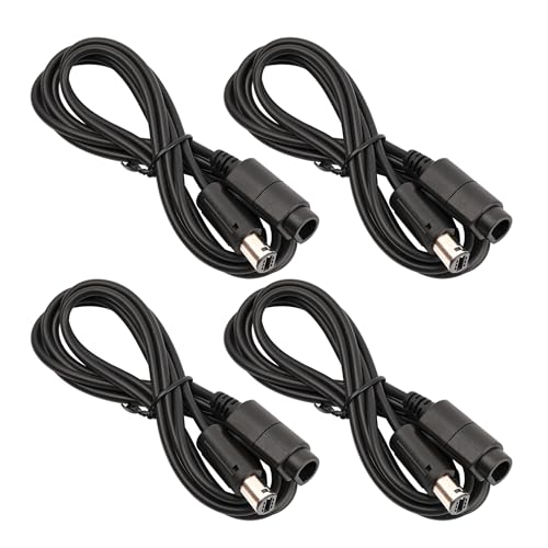 CSTESVN Gamecube/Wii Controller Extension Cable, 4 Pack 1.8M/6FT Replacement Controller Extension Cable for Nintendo Gamecube Wii GCN Console