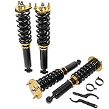 ECCPP Coilovers Struts fit for Lexus for GS300 2006,for GS350 2007-2011,for GS430 2006-2007,for IS250,for IS350 2006-2013 Height Adjustable Coilovers Suspension Kit Spring Strut Shock - Golden