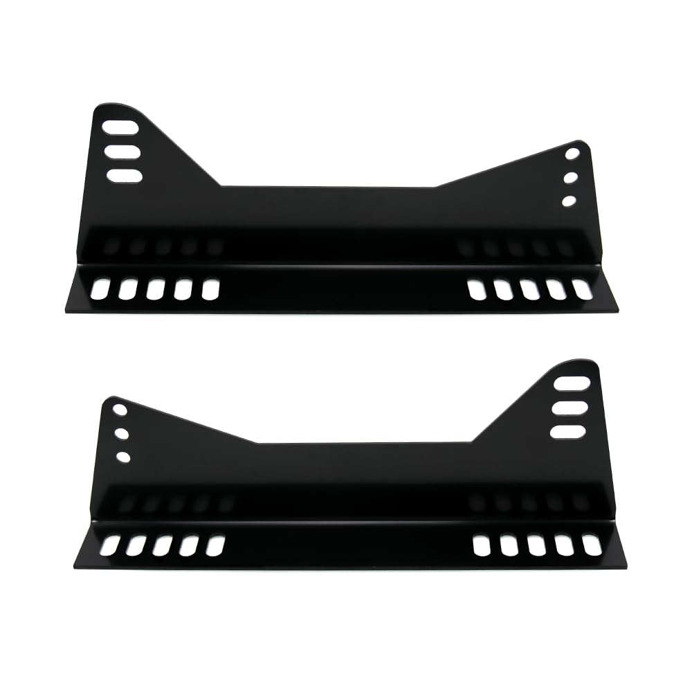 RULLINE Bucket Race Seats Side Mount L Bracket - Black (Pack of 1) - Secure and Sturdy Attachment for Cars