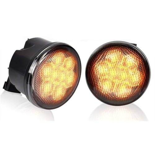 Intermitentes LED para Wrangler JK 2007-2018 con luz de señal de giro ámbar 1 par