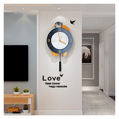 Horloge Murale Moderne idéale pour créer une ambiance chaleureuse dans le salon