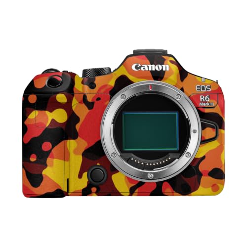 Image of Camera Skin Compatible with Canon EOS R6 Mark III (2025) - Warm Modern Camo - Premium 3M Vinyl Protective Wrap Decal Cover - Easy to Apply | Crafted in the USA by MightySkins
