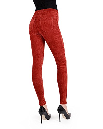 MeMoi Corduroy Leggings for Women, Wide Rib...