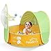 Peradix Baby Zelt Pop Up Bällepool ,Tragbare Kinder Spielzelt Bällebad Sonnenschutz Zelt Indoor Outdoor Baby Planschbecken Strand Baldachin Zelt Garten (Grün + Gelb)