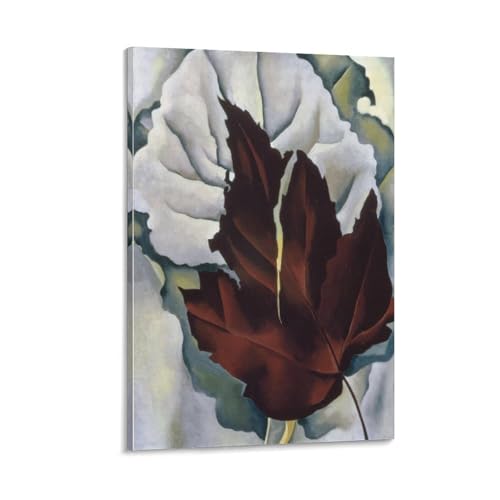 Peinture murale Georgia O'Keeffe poster feuille pour intérieur serein